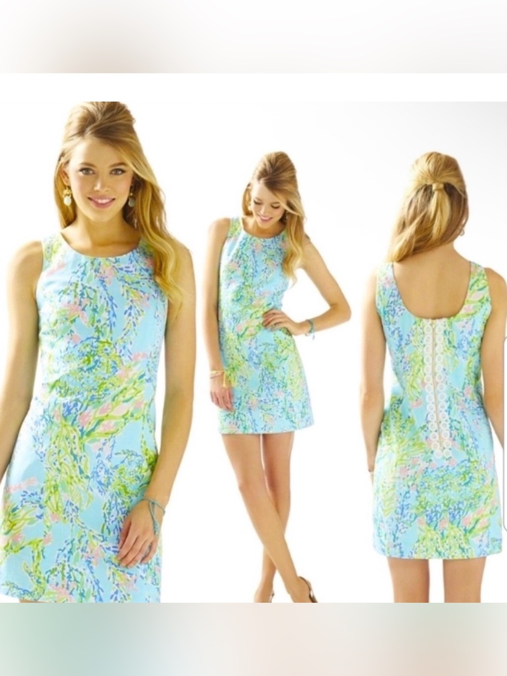 Lilly Pulitzer Cathy Blue Heaven Shift 0